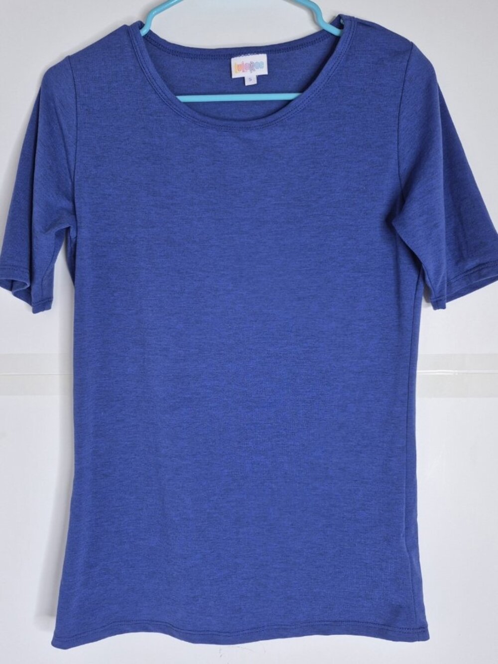 Lularoe Simply Comfortable Short Sleeve Blue Tshirt Women's Size S